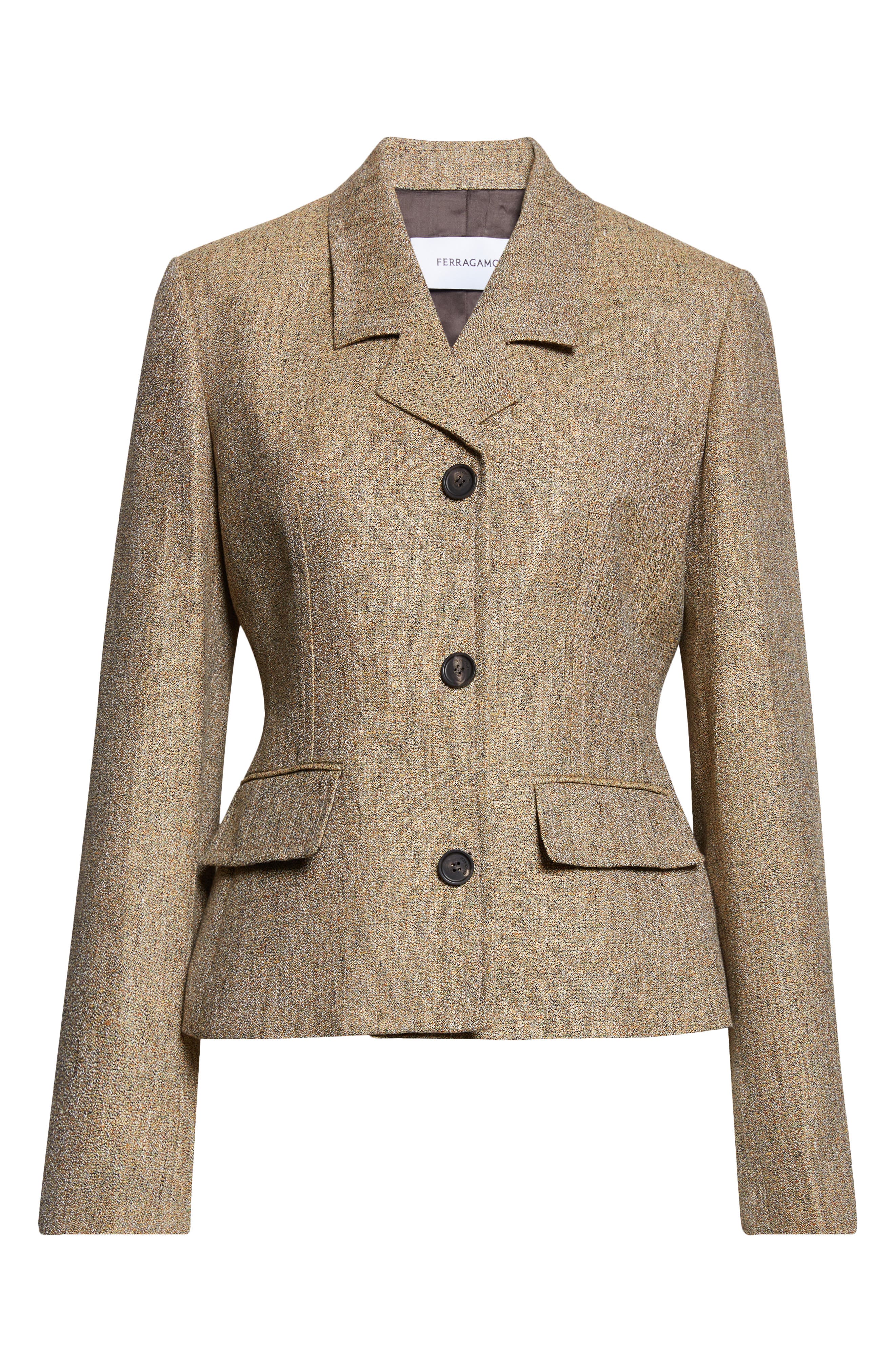 Single Breasted Linen Jacket