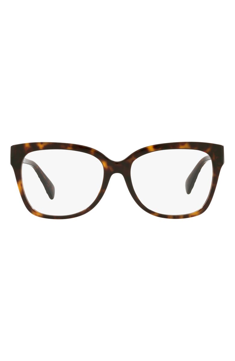 Michael Kors Palawan 54mm Square Optical Glasses, Main, color, Dk Tort