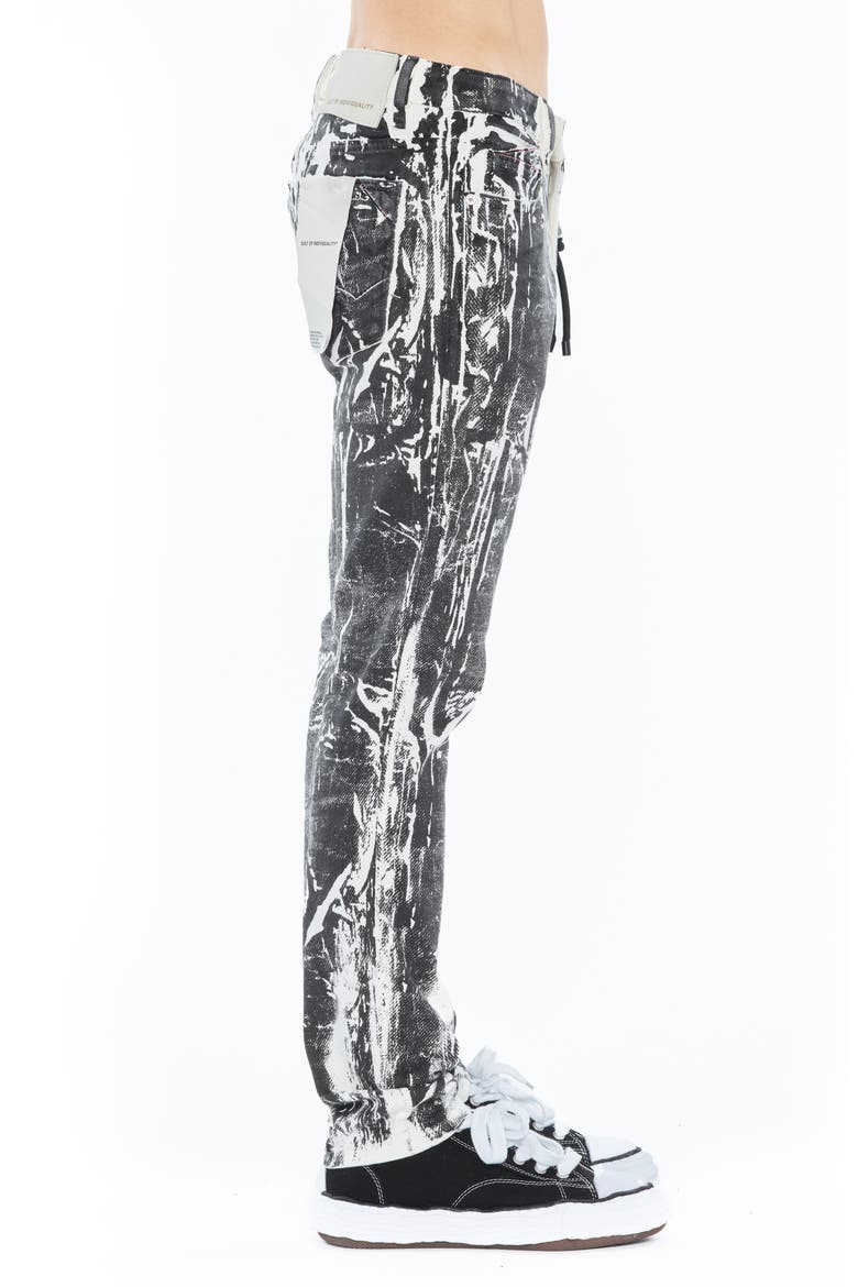 Rocker 602 Slim Fit Jeans, Alternate, color, WHITE/BLACK