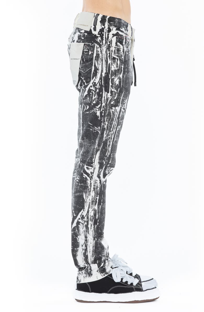 Cult of Individuality Rocker 602 Slim Fit Jeans, Alternate, color, White/Black