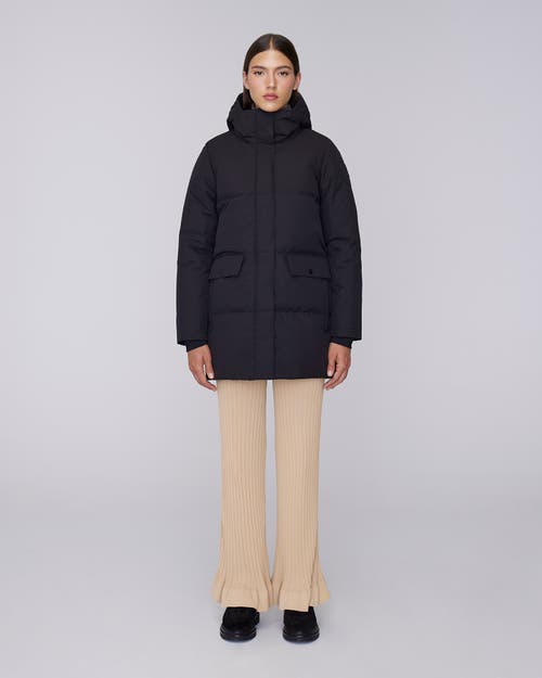 Quartz Co. Chloe | Hooded Down Winter Jacket In Black