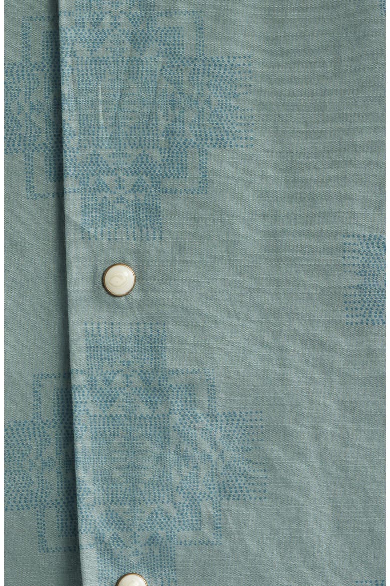 Short Sleeve Snap-Up Western Shirt, Alternate, color, CHIEF JOSEPH GREEN