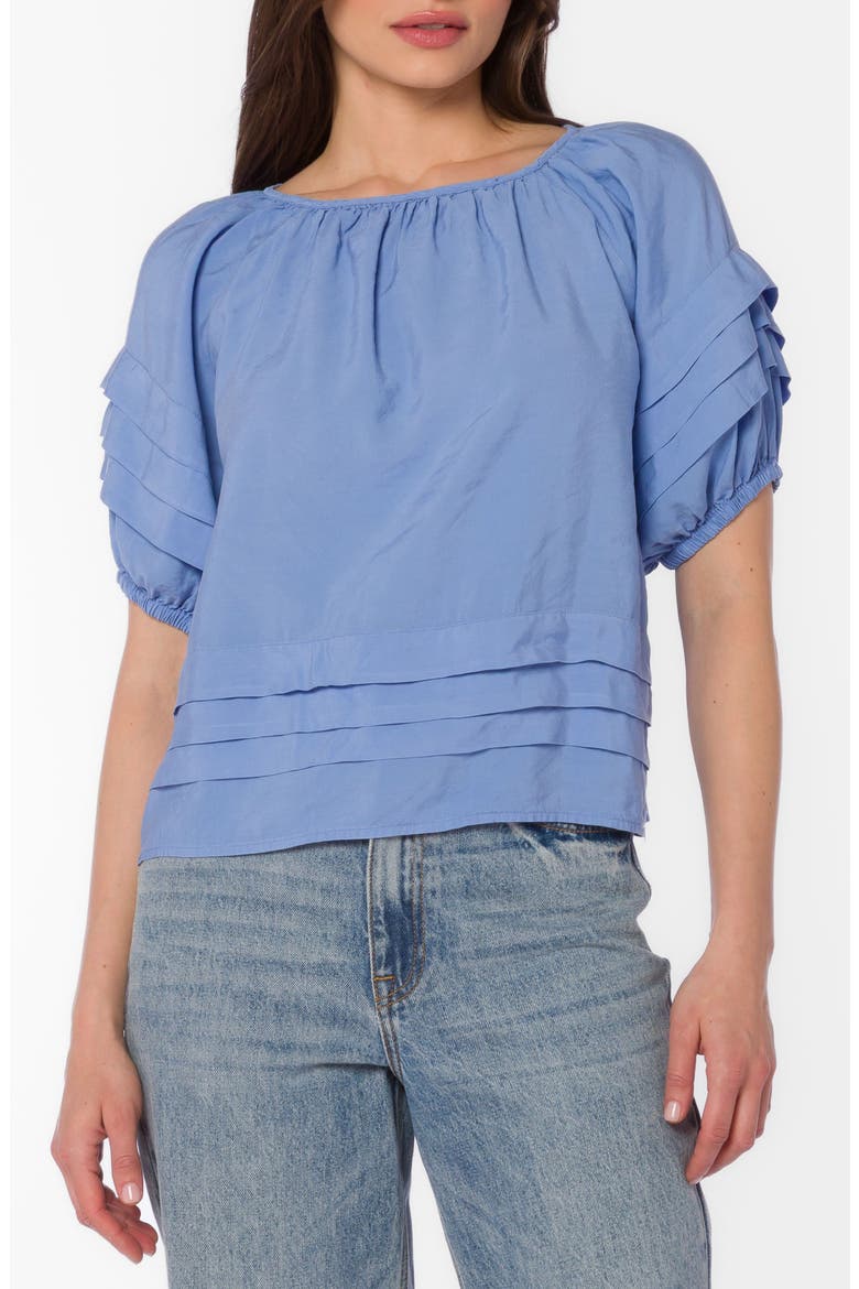 Tashia Puff Sleeve Top, Main, color, PERI SKY