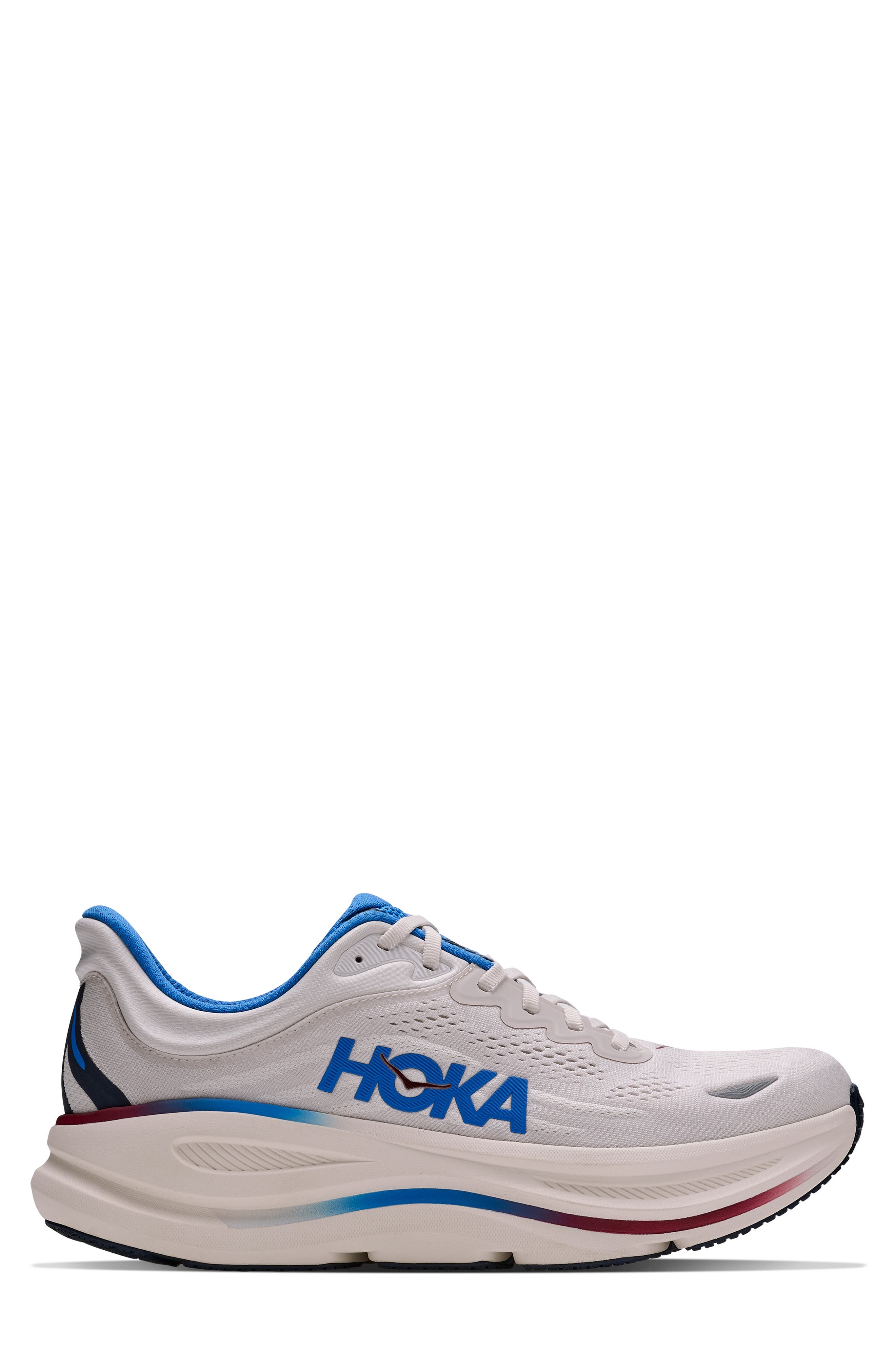 Bondi 9 Running Shoe, Alternate, color, GROUT / VARSITY NAVY