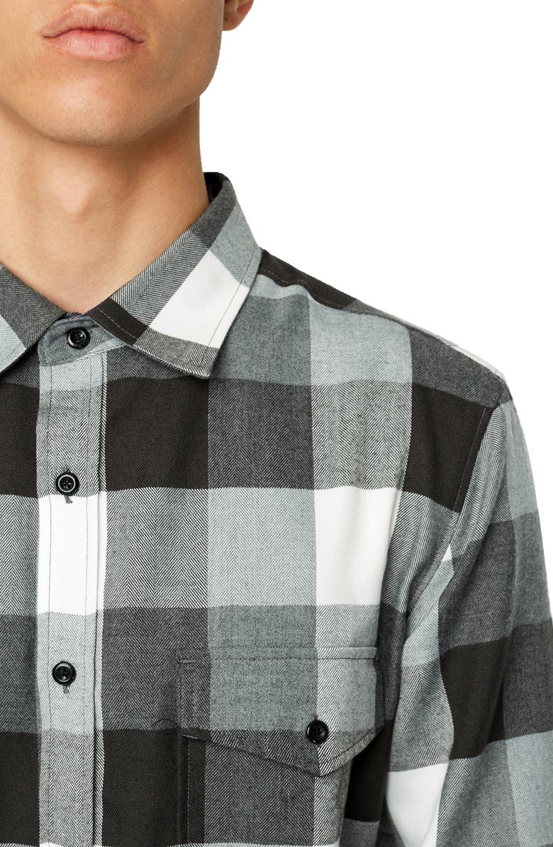 7 Diamonds Archer Trim Fit Buffalo Check Sport Shirt, Alternate, color, 