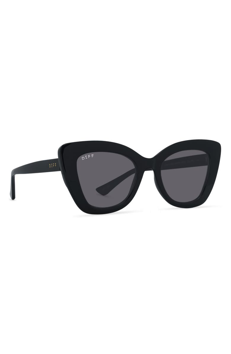 DIFF 52mm Melody Sunglasses, Alternate, color, Black