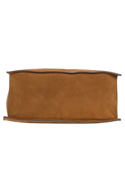Rebecca Minkoff Darren Stud Suede Tote Bag In Brown