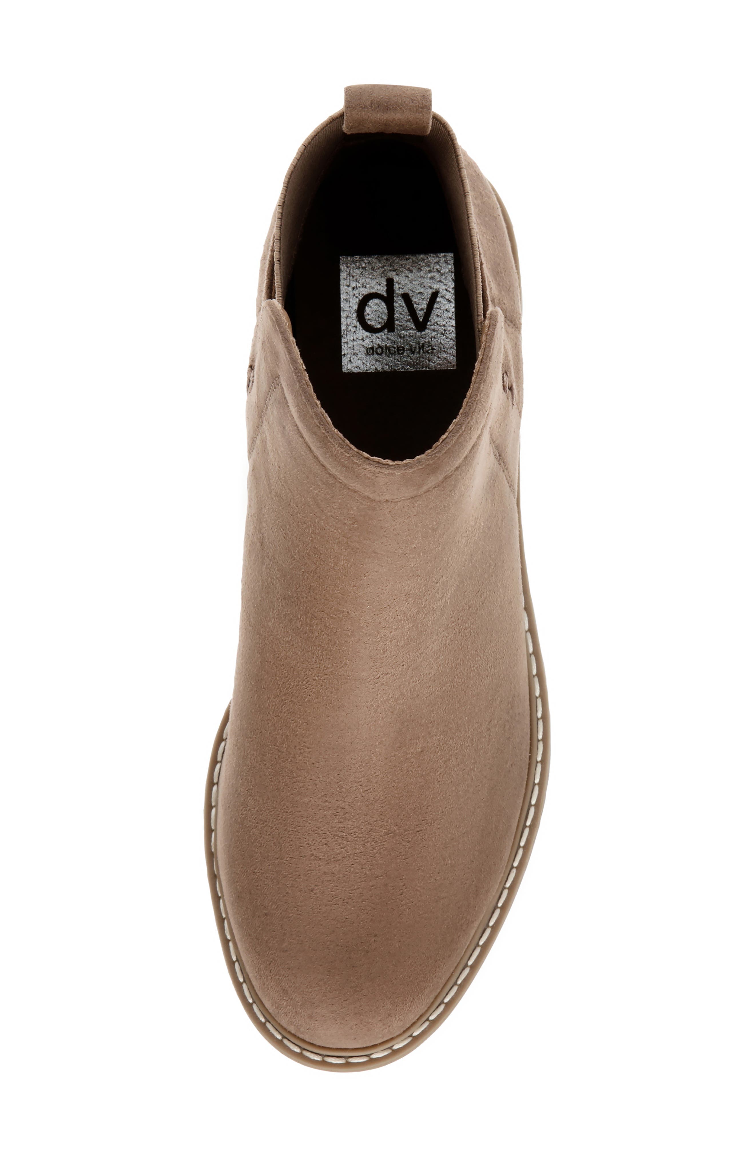 Rielle Lug Sole Chelsea Boot, Alternate, color, TRUFFLE