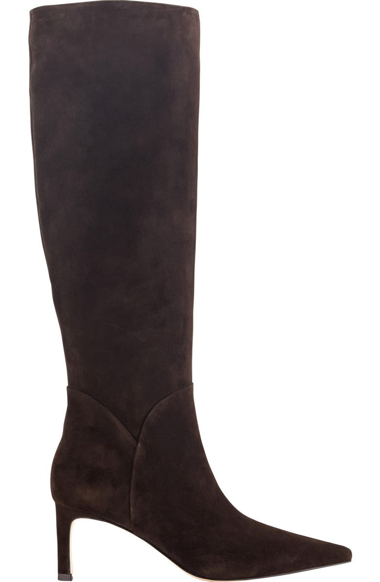 Marc Fisher LTD Sabrina Knee High Boot, Alternate, color, Dark Brown Seude