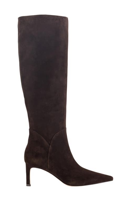 Marc Fisher Ltd Eva Pointed Toe Knee High Boot In Brown