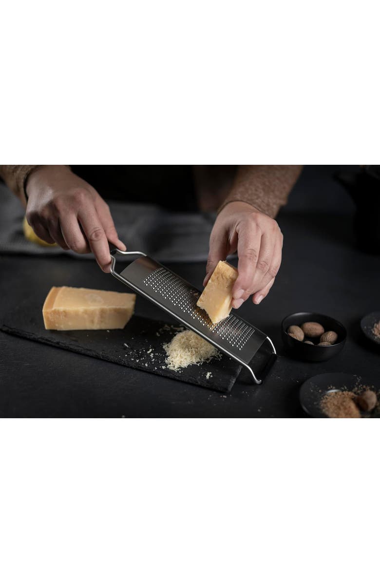 Kuhn Rikon Essential Fine Grater with Ultra-Sharp Stainless Steel Blade for Cheese, Citrus Zest, & Spices, Alternate, color, Silver