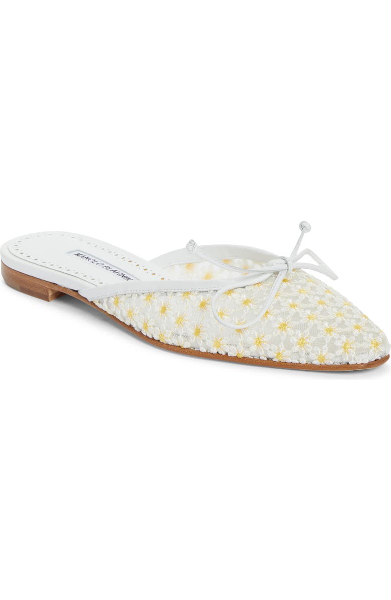 Manolo Blahnik Daisy Lace Mule, Main, color,