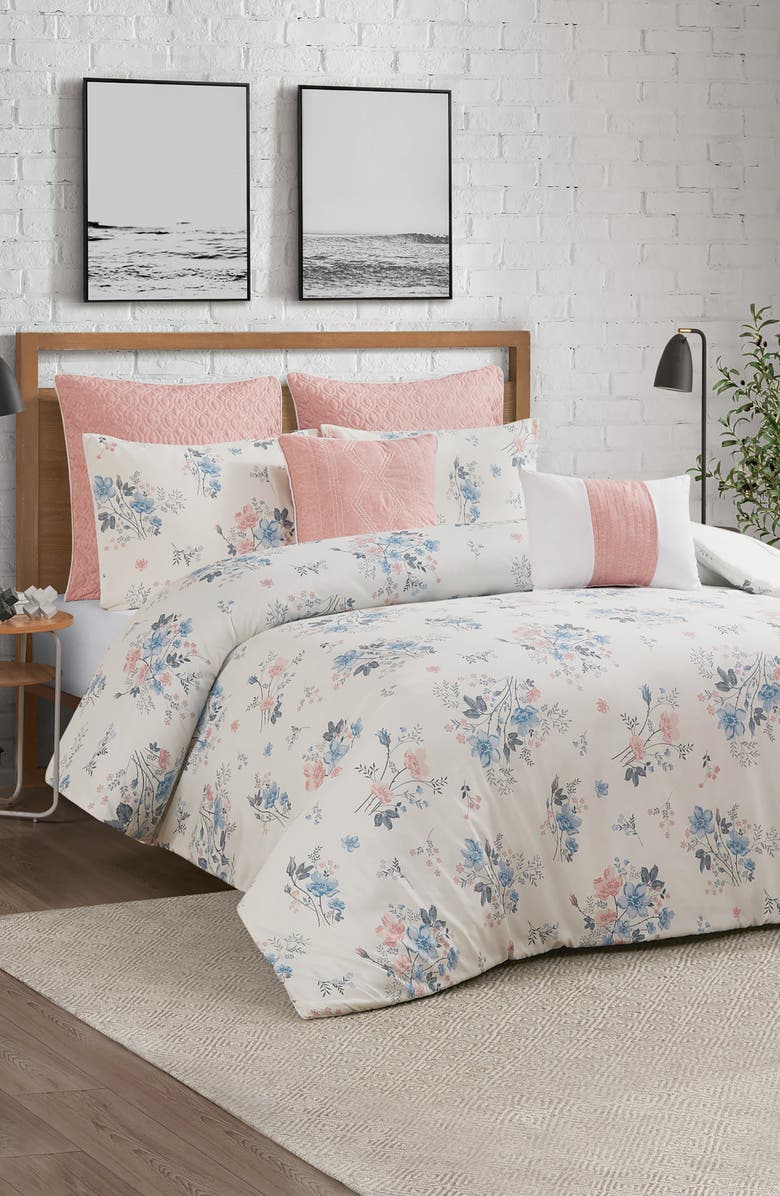 Lucky Brand Clarie Floral Rose Comforter Set, Alternate, color, Floral