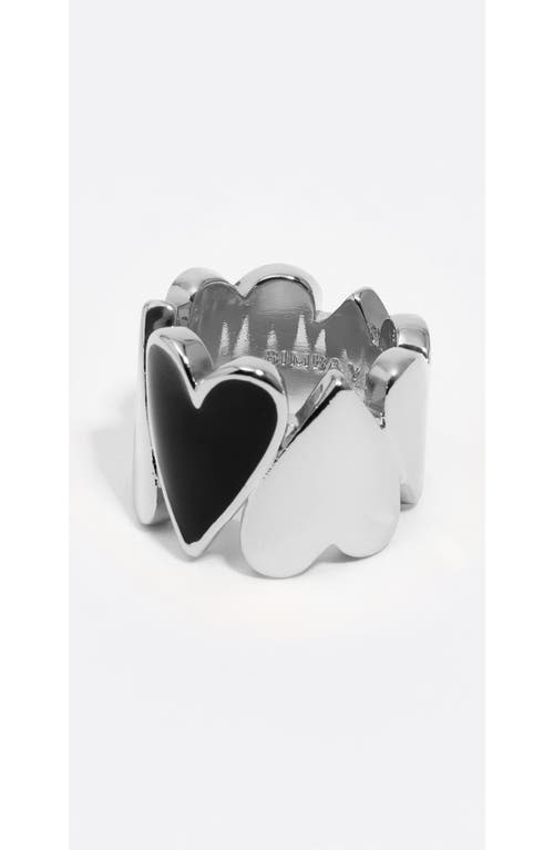 Bimba Y Lola Hearts Shape Ring In Silver