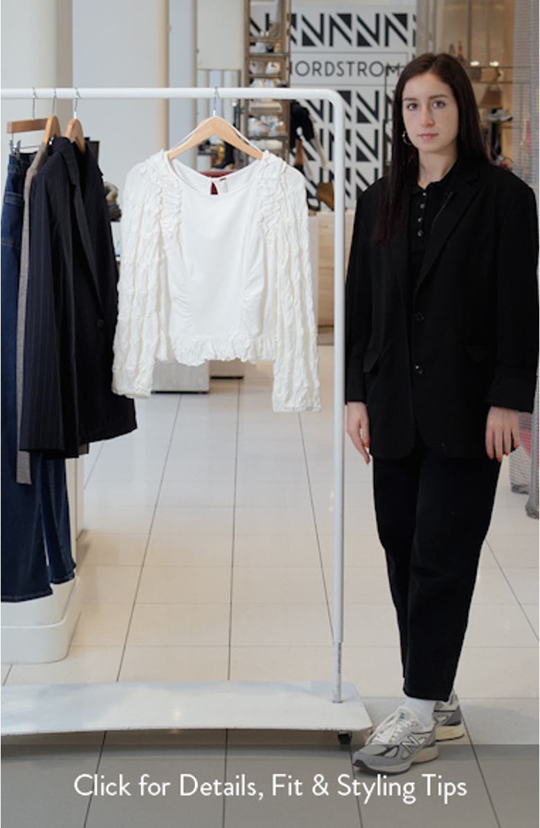 Olivia Contrast Stitch Knit Top, sales video thumbnail