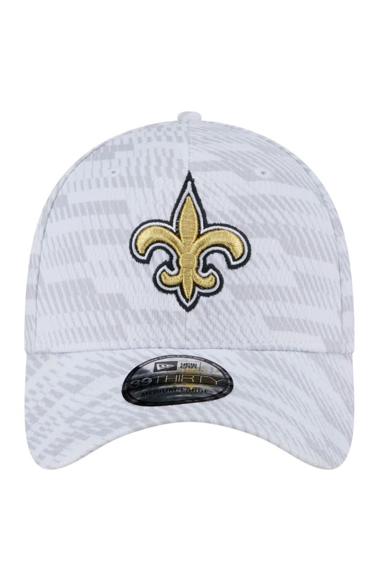 New Era Men's New Era  White New Orleans Saints Gameday Graded 39THIRTY Flex Hat, Alternate, color, 