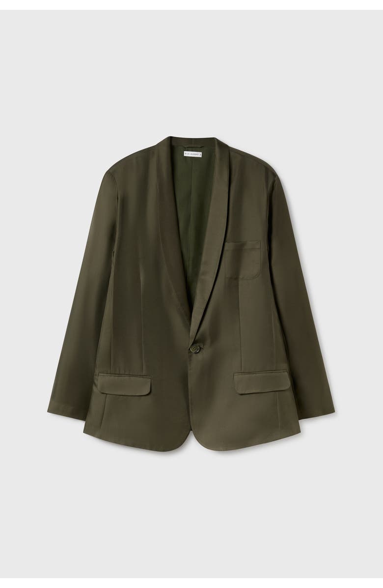 SILK LAUNDRY TWILL MIAMI BLAZER PINE, Main, color, Pine