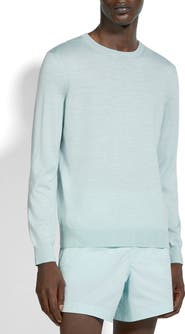 ZEGNA Crossover Silk Blend Crewneck Sweater