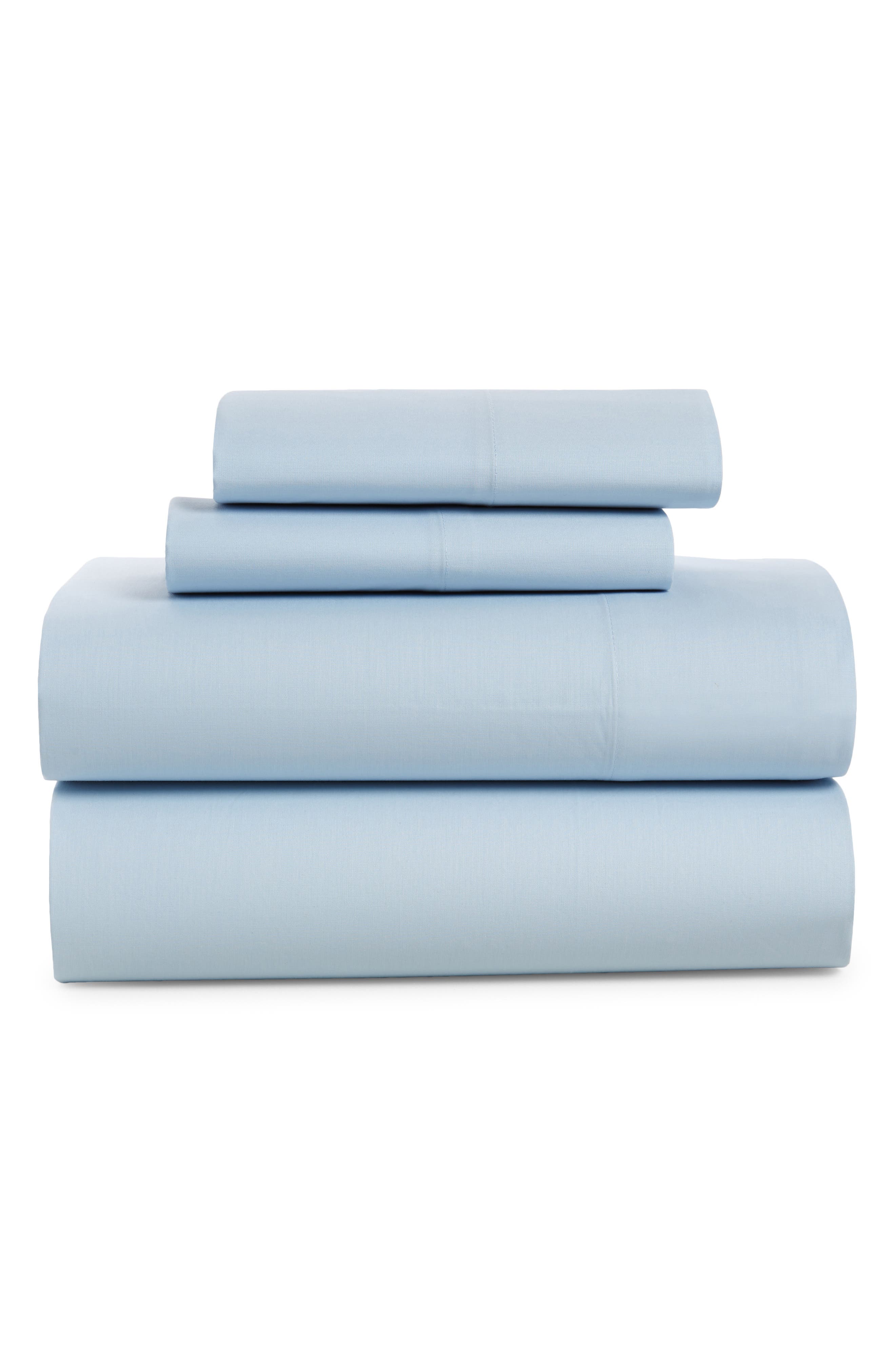 Cotton Percale 4-Piece Bed Sheet Set