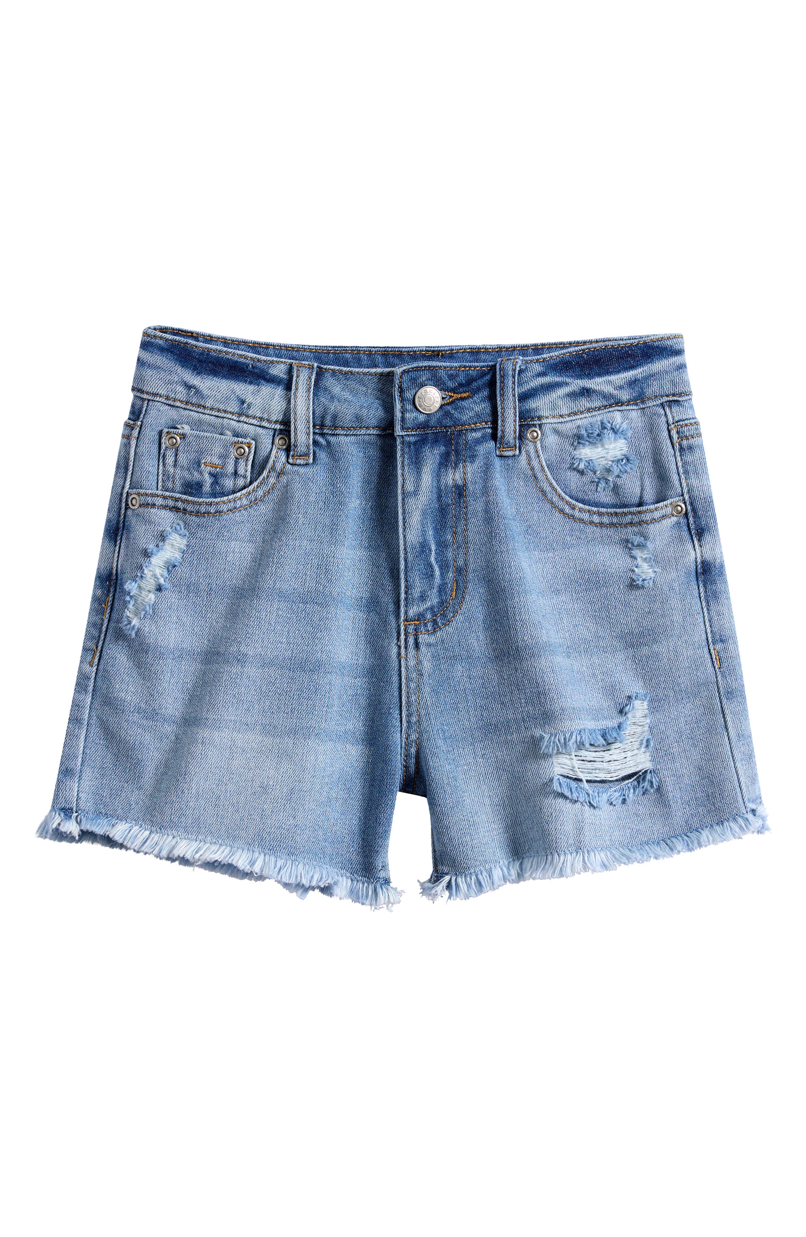 Tractr Kids' Distressed Cut Off Denim Shorts