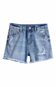 Tractr Kids' Distressed Cut Off Denim Shorts