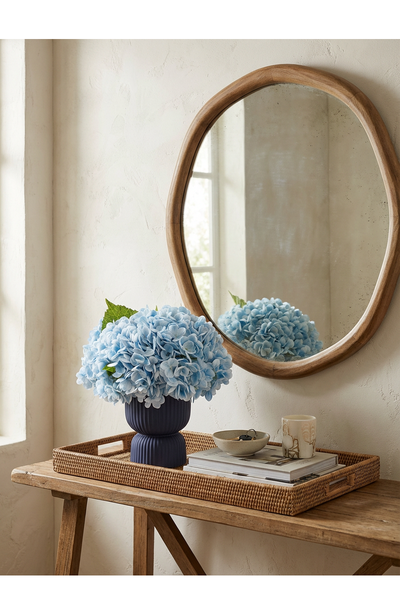 CocoBella Genevieve RealTouch Hydrangea Arrangement, Alternate, color, Azure