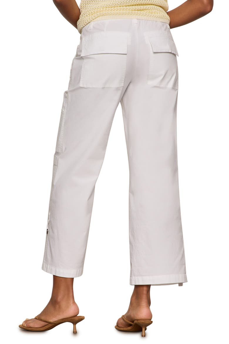 Angels Stretch Cotton Cargo Pants, Alternate, color, WHITE