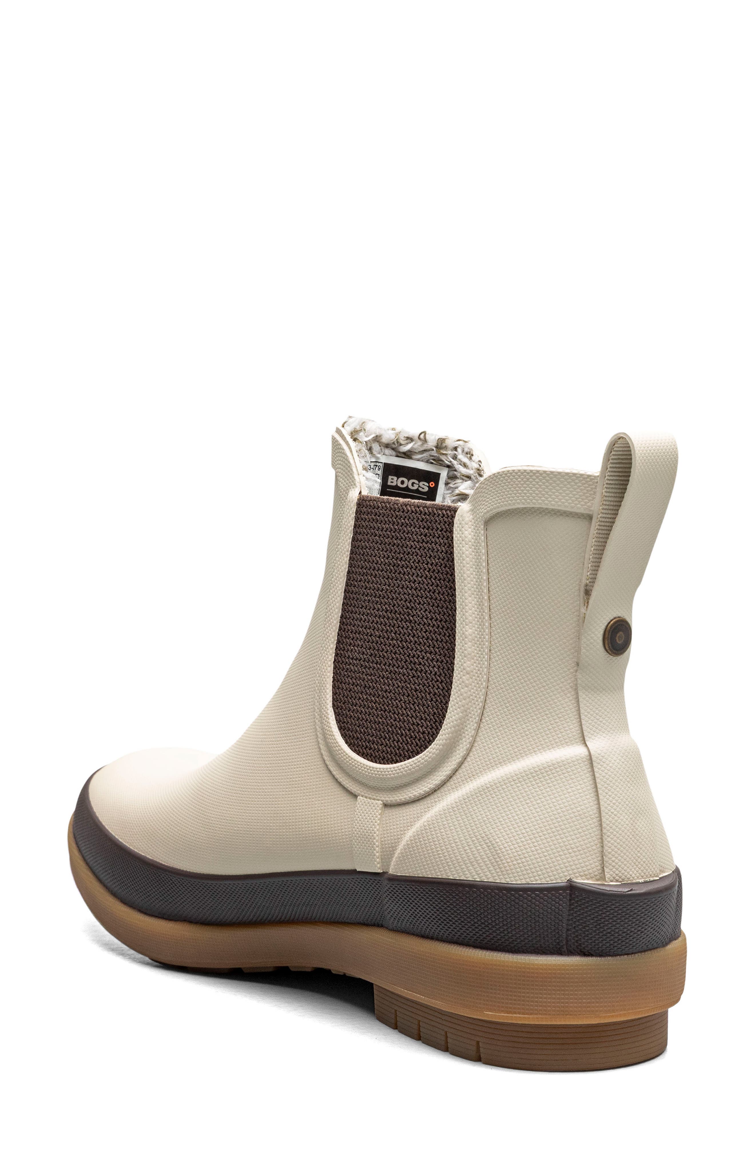 Amanda II Waterproof Insulated Chelsea Rain Boot, Alternate, color, OATMEAL