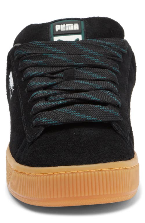 Puma Suede Xl Flecked Sneakers In Black