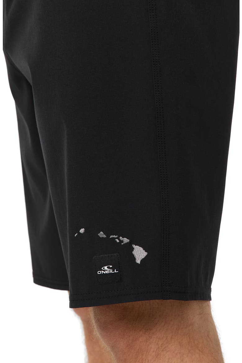Hyperfreak Heat Solid Hawaii 2 Board Shorts, Alternate, color, BLACK