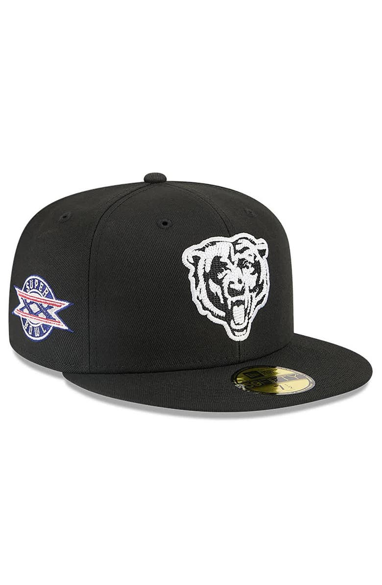 New Era x Alpha Industries Men's New Era x Alpha Industries Black Chicago Bears 59FIFTY Fitted Hat, Alternate, color,