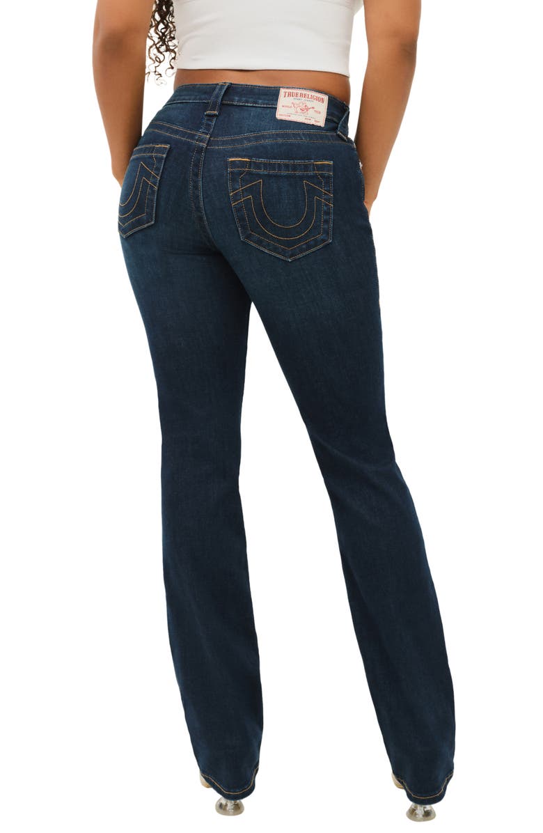 True Religion Billie Mid Rise Straight Leg Jeans, Alternate, color, Indigo Upgrade