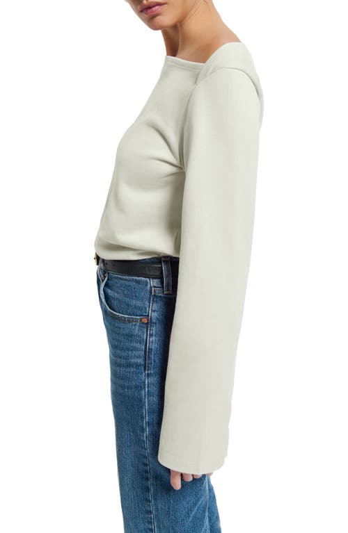 NATION LTD NATION LTD BRYCE LONG SLEEVE BOAT NECK COTTON T-SHIRT