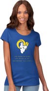 G-III 4HER BY CARL BANKS Women's G-III 4Her by Carl Banks Royal Los Angeles Rams Endzone T-Shirt