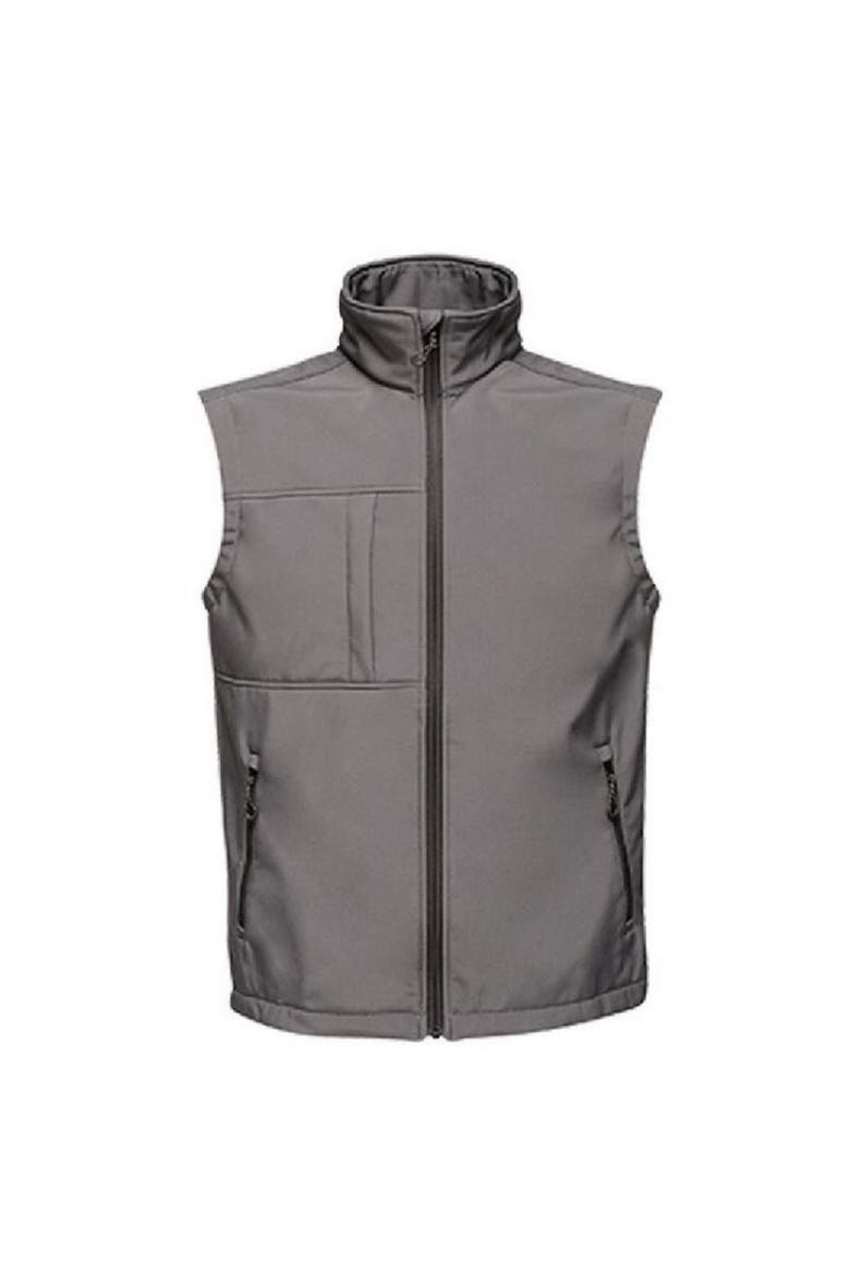 Octagon II Printable Soft Shell Bodywarmer, Main, color, Seal Grey and Black