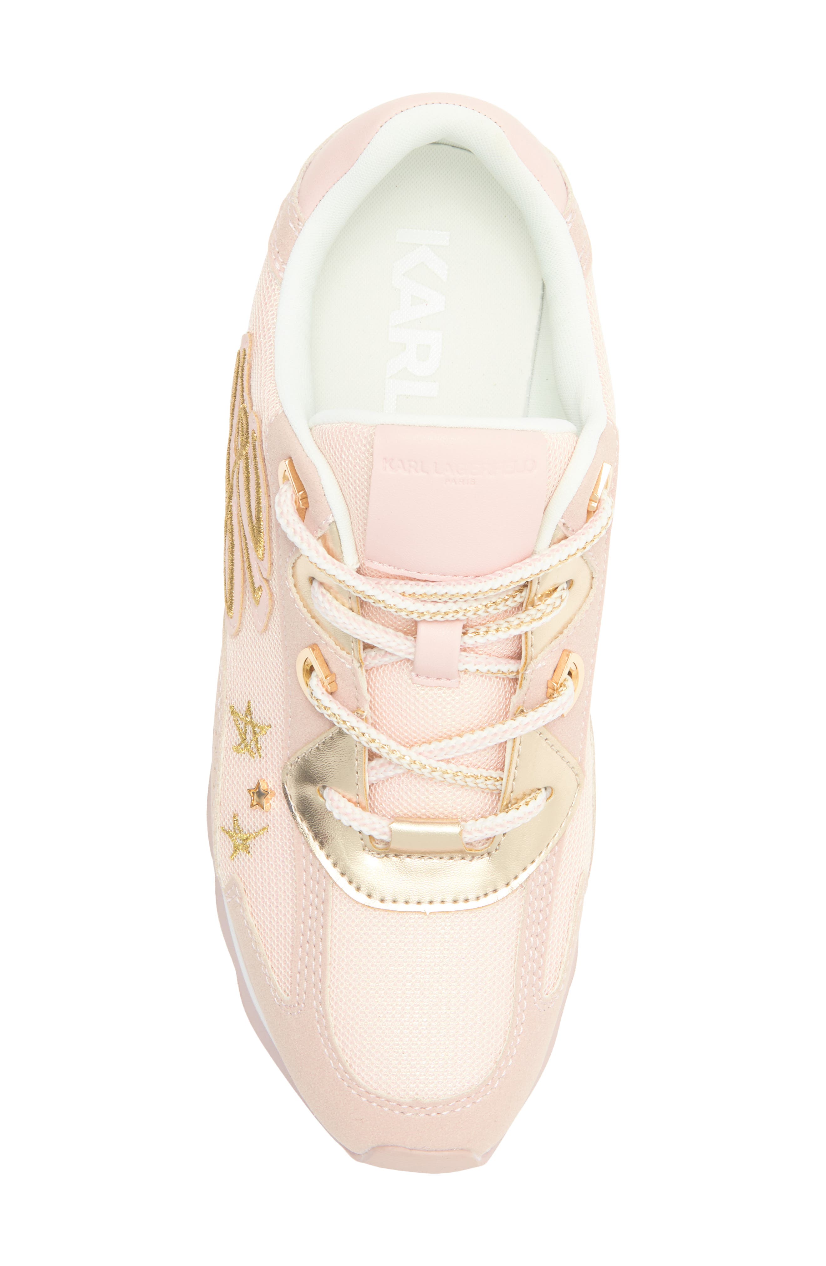 KARL LAGERFELD PARIS Masrina Lace Up Sneaker, Alternate, color, Light Blush
