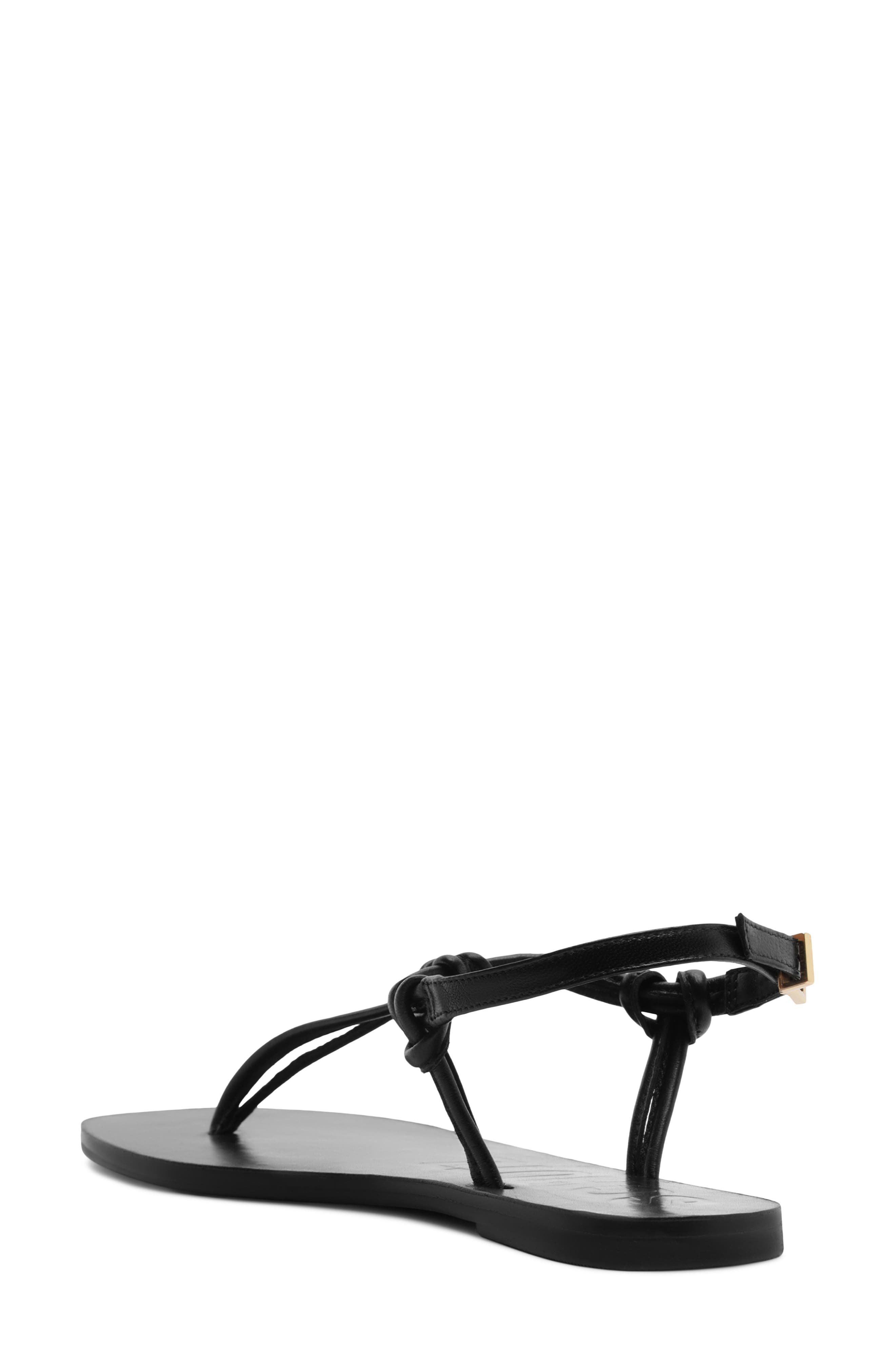 Schutz Nina Ankle Strap Sandal, Alternate, color, Black