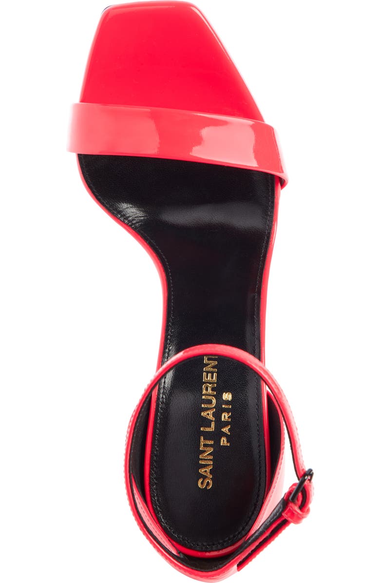 Saint Laurent Amber Ankle Strap Stiletto Sandal, Alternate, color,