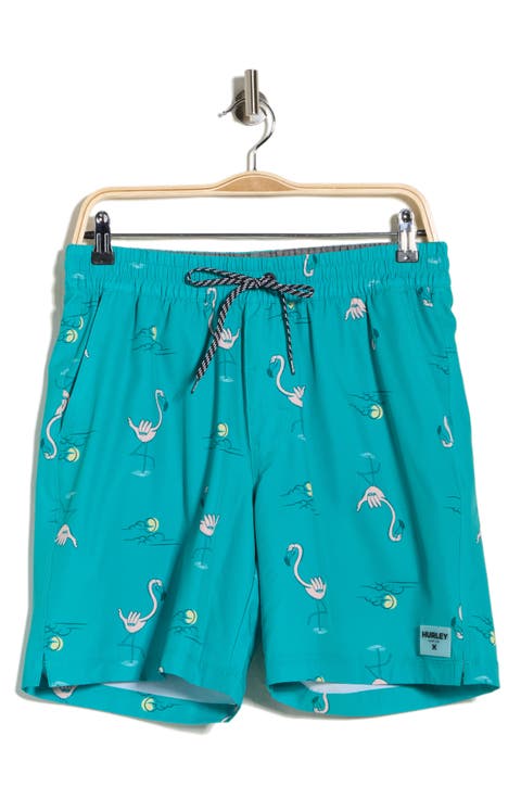 Shaka Flamingo Volley Swim Shorts