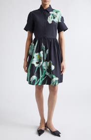 Erdem Floral Print Cotton Shirtdress