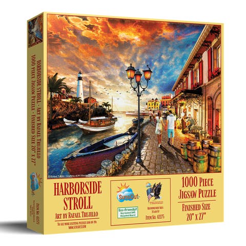 Harborside Stroll 1000 piece Jigsaw Puzzle for Adults