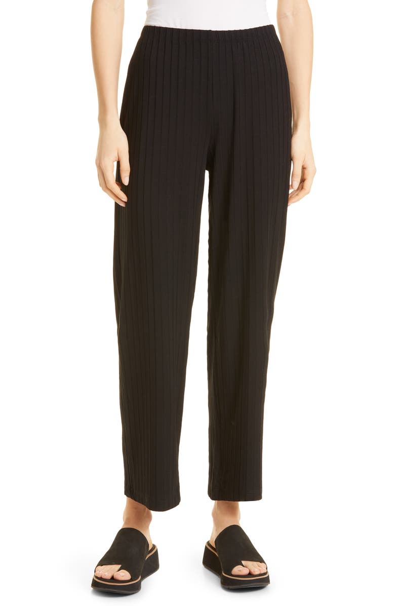 Eileen Fisher Rib Ankle Pant, Main, color,