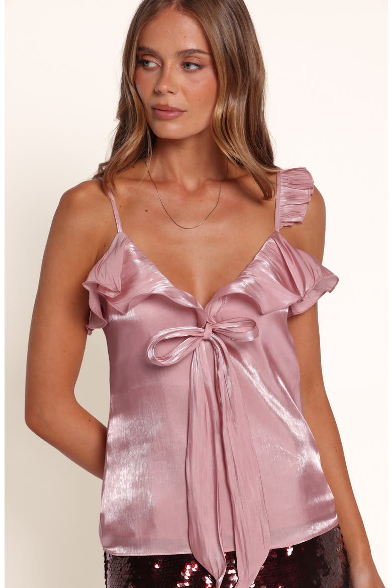 Emmanuel Ruffle Tank, Alternate, color, PINK