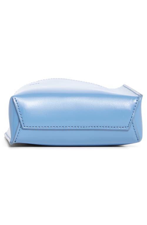 Marni Mini Museo Leather Tote In Turquoise