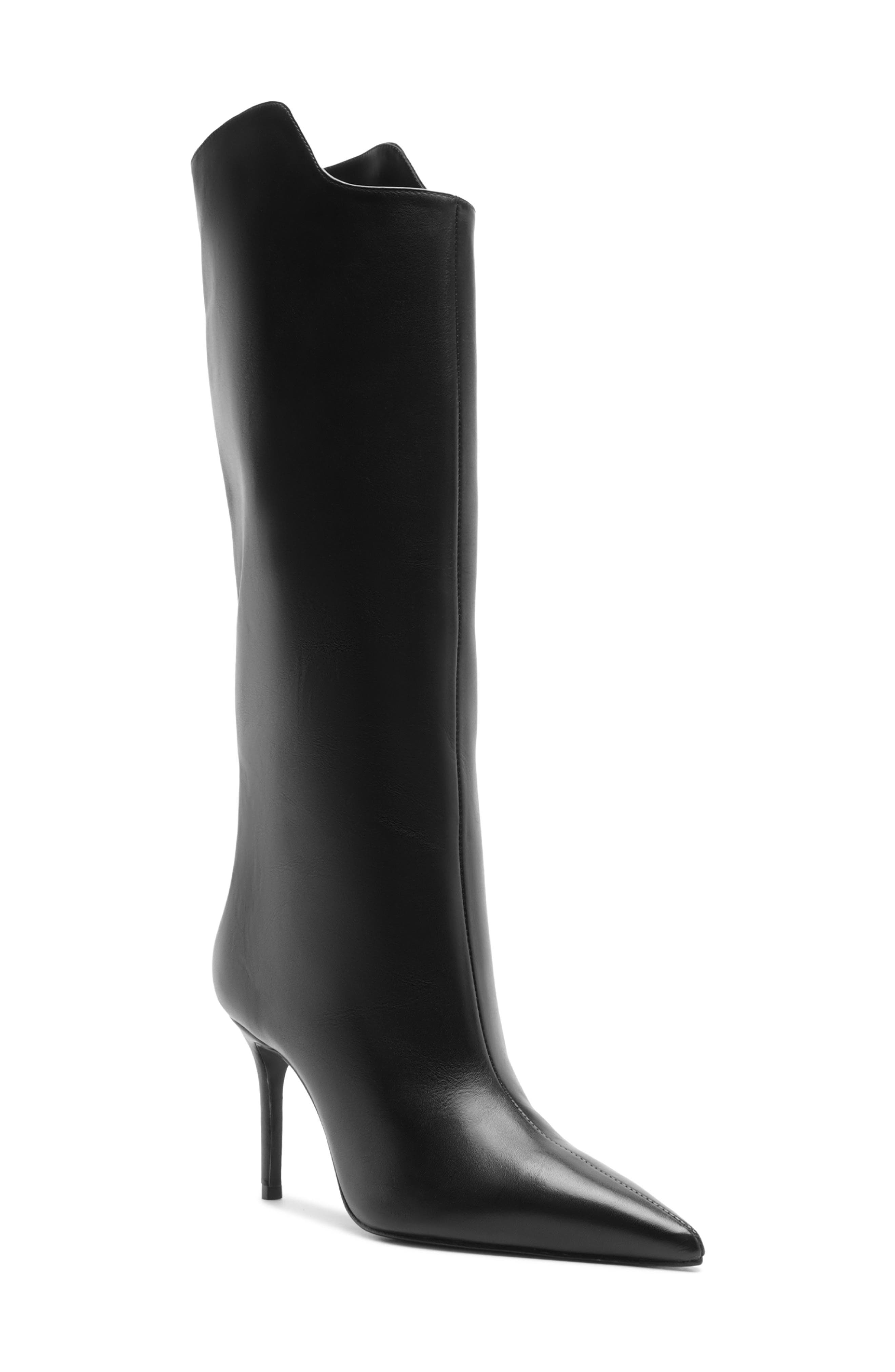 Ophelia Knee High Boot, Main, color, BLACK