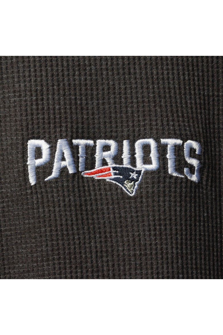Men's Dunbrooke Heathered Gray New England Patriots Logo Maverick Thermal Henley Long Sleeve T-Shirt, Alternate, color, Heather Gray