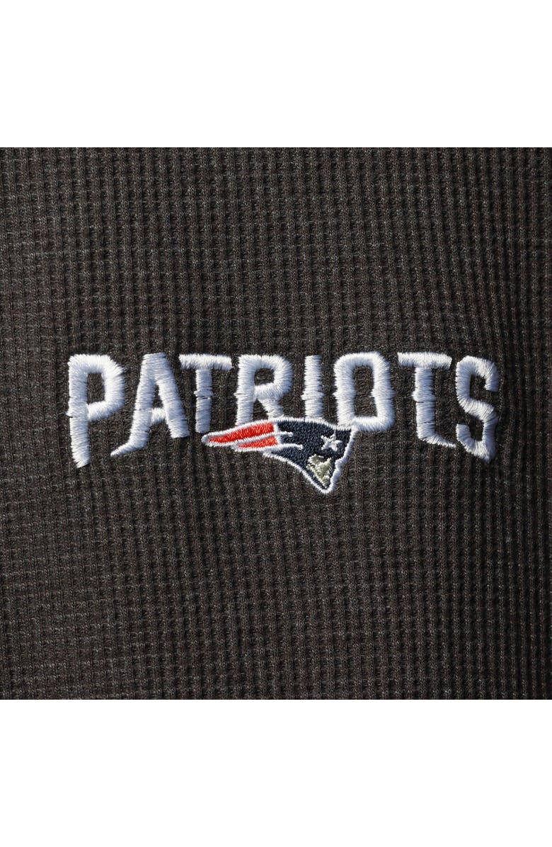 DUNBROOKE Men's Dunbrooke Heathered Gray New England Patriots Logo Maverick Thermal Henley Long Sleeve T-Shirt, Alternate, color, Heather Gray