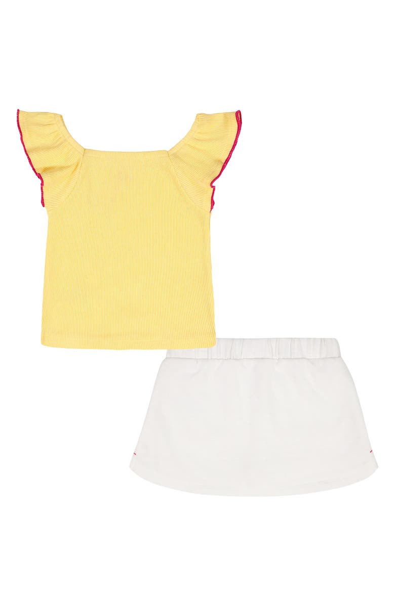 Roxy Kids' Rib Flutter Sleeve Top & Skort Set, Alternate, color, Prepack Assorted