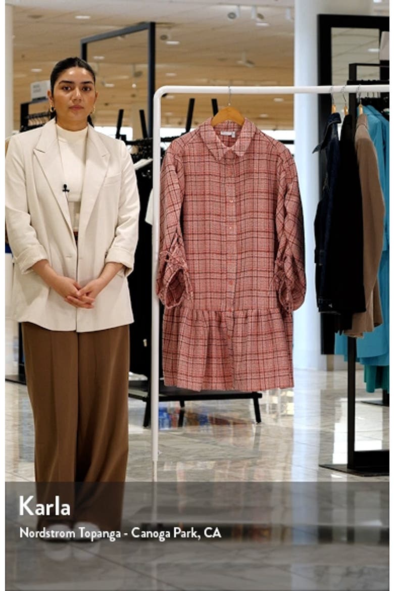 Curve Long Sleeve Drop Waist Shirtdress video