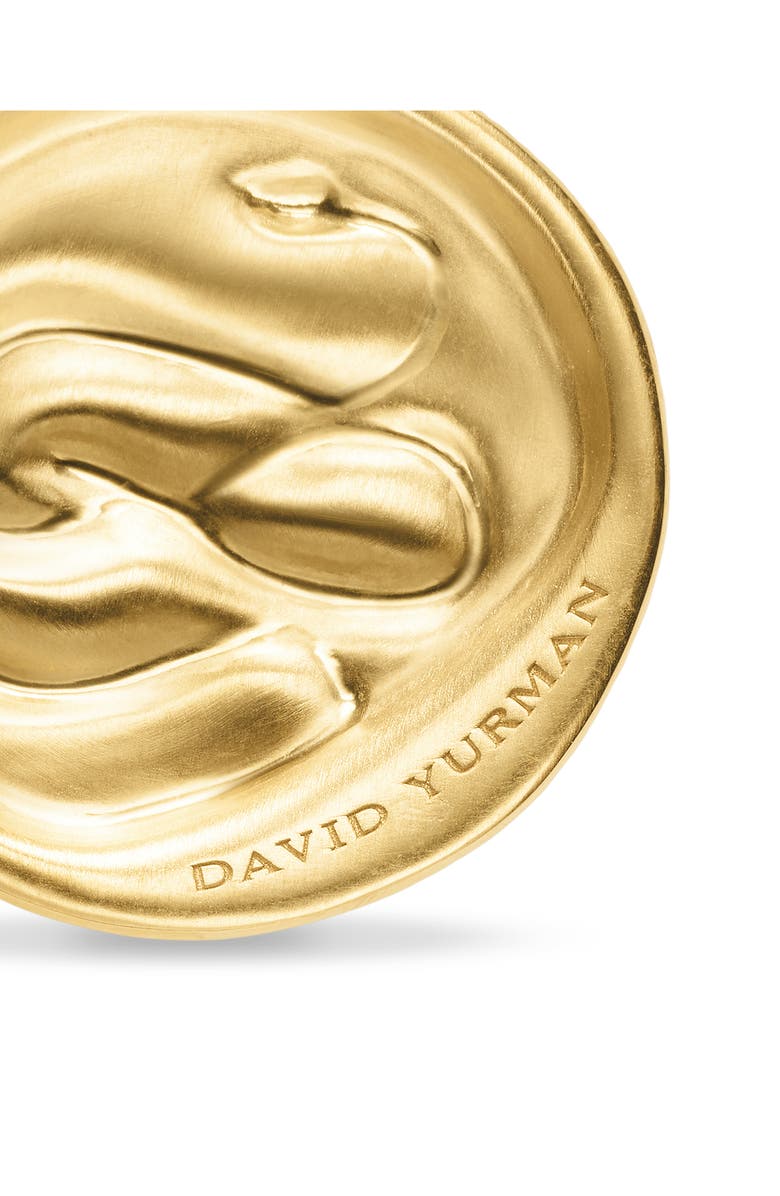 David Yurman Snake Amulet in 18K Yellow Gold with Diamonds, 18.8mm, Alternate, color,